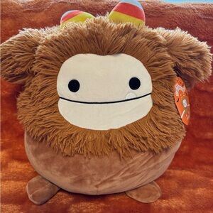 Squishmallow Benny the Bigfoot candy corn Halloween 12”